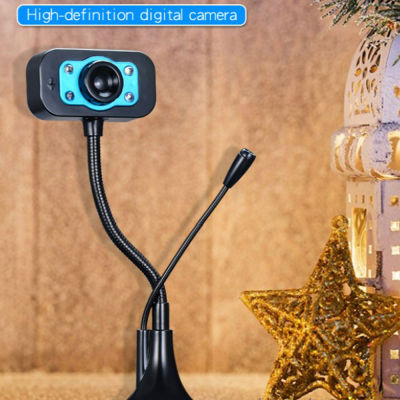 【❉HOT SALE❉】 jhwvulk กล้องเว็บแคม Usb เว็บแคม Hd พร้อมไมโครโฟนการหมุน360องศาเว็บแคมตัดเสียงรบกวนสำหรับคอมพิวเตอร์ที่บ้านที่ทำงาน