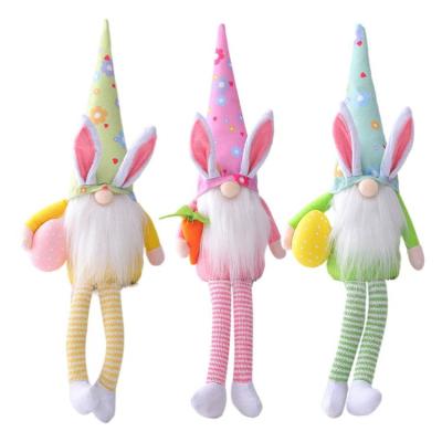 Stuffed Easter Gnome Faceless Gnome Holds Egg Carrot Decorations Plush Doll Easter Bunny Gnomes Decor Easter Gifts For Women/Men Cute Easter Ornaments For The Home Indoor Spring Decorations qualified