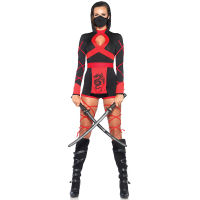 Lady Carnival ฮาโลวีน Ninja Warrior เครื่องแต่งกายเซ็กซี่ญี่ปุ่น Samurai Jumpsuit Playsuit คอสเพลย์แฟนซีปาร์ตี้ Dress