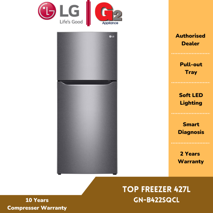 LG 427L Top Freezer with Inverter Compressor & Multi Air Flow GN