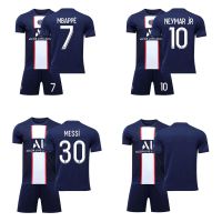 Hot Newest Top-quality New arrival 2022 2023 Newest shot goods Most popular 22/23 Top quality Ready Stock High quality 22 23 New Season Paris Home Jersey Set Messi Neymar Mbappe Jersey Summer Men Football Soccer Clothes