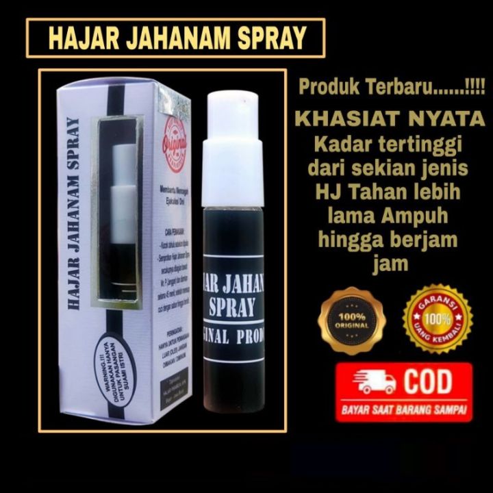 [ Cod ] Hajar Jahanam Spray Garansi Asli Ori 100 Obat Kuat Tahan Lama