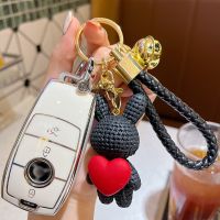 Car Key Case Cover for Mercedes Benz A B C M CLA CLS E G GLC GLB GLE R SL Class AMG EQS GLA EQC W204 W211 Key Chain Accessories