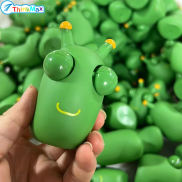 Funny Grass Worm Pinch Toy Novelty Eye Popping Decompression Squeeze Toy