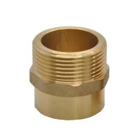 3/8 1/2 3/4 1 -4 BSP Male To Solder Cup Connector Brass End Feed Solder Plumbing Fitting For Air Condition