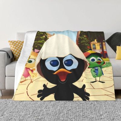 （in stock）Priscilla Calimero Anime Blanket Soft Wool Spring and Autumn Flannel Italian Cartoon Blanket Outdoor sofa bedspread（Can send pictures for customization）