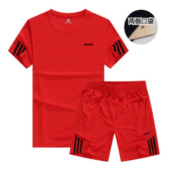 spot-hot-summer-sports-set-men-leisure-run-short-sleeve-t-mens-sportswear-trainin