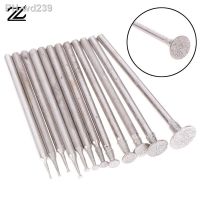 12Pcs 2.3 Shank Diamond Grinding Burr Needle Point Engraving Carving Polishing Glass Jade Stone Drill Bit Rotary Tool Set