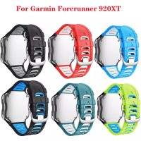 สายนาฬิกาซิลิโคนสายสำหรับการ์มิน Forerunner 920XT สายรัดข้อมือวิ่งรอบว่ายน้ำการฝึกอบรมสายนาฬิกากีฬา