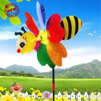 NL ● Garden windmill Bee Windmill Color Random 3D Outdoor Pinwheel Wind Spinner Insect Yard