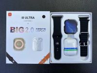 รุ่นใหม่ i8 ultra นาฬิกาอัจฉริยะทูอินวันหูฟังบลูทูธสายคู่สายคู่สายรัดข้อมือความดันโลหิตออกซิเจนในเลือดกีฬา hot