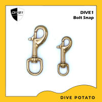 Dive1 Stainless Steel Bolt snap Single snap 90mm / 70mm for scuba diving ตะขอเกี่ยวอุปกรณ์สำหรับการดำน้ำลึก