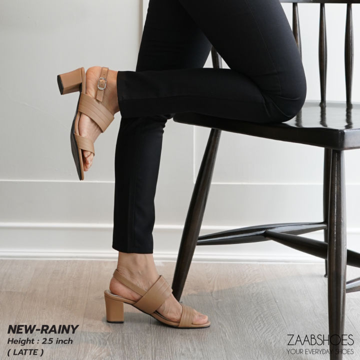 zaabshoes-รุ่น-rainy-2-5-นิ้ว-ปี-2021-รองเท้าส้นสูง-สี-ลาเต้-latte-รองเท้าส้นสูงหญิง-ส้นสูง-รองเท้าแฟชั่นส้นสูง-นิ่ม-ไม่กัดเท้า-ไม่ลื่น