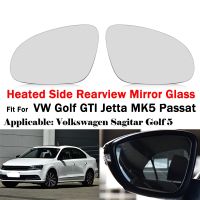 Rhyming Heated Side Rearview Mirror Glass Anti Fog Flat Mirror Lens Fit For VW Golf GTI Jetta MK5 Passat Car Accessories