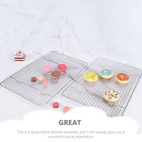 2 Pcs Household Baking Rack Thickened Barbecue Rust-Proof Wire Wear-Resistant Bread Stainless Steel Cooling Supply Accessory