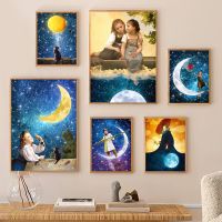 Fairy Tales Bedtime Story Baby Room Wall Canvas Art Moonlight Masquerade โปสเตอร์พิมพ์เนอสเซอรี่ Magic Art Home Decor