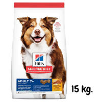 ส่งรวดเร็ว ?  Hills Science Diet Adult 7+ Chicken Meal, Barley &amp; Rice Recipe dog food อาหารสุนัข อายุ 7 ปีขึ้นไป ขนาด 15 kg. ส่งฟรี ✨