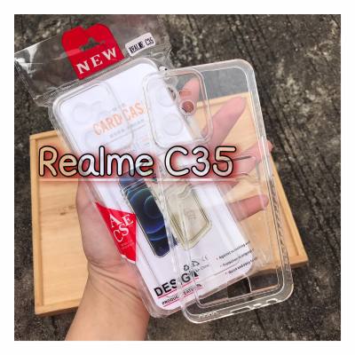 Realme C35 เคสใสนิ่ม ใส่มานบัตรได้ งานTPUกันกล้อง