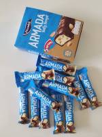 ARMADA  Nutty Nougat อาร์มาด้า นัทตี้ นูกัต (นูกัตผสมถั่วลิสงเคลือบช็อคโกแลต) ตราพิคคาเดลี 12x21 g