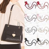 【CC】✸  60cm/100cm/110cm Shoulder Chain Metal Braided Accessories Leather Handbag