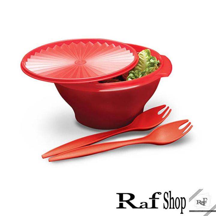 Tupperware Large Salad Bowl with Forks 3.5L Lazada PH