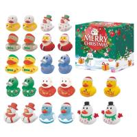 Christmas Countdown Calendar With Sound Duck Christmas Party Favor Gifts Christmas Countdown Toys Gifts Christmas Duck Ornament 24Pcs For Kids graceful