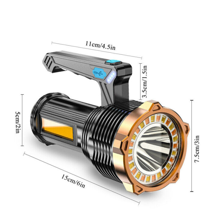 ไฟฉาย12000000lm-สว่างซุปเปอร์ชาร์จ-led-สูงขับเคลื่อน