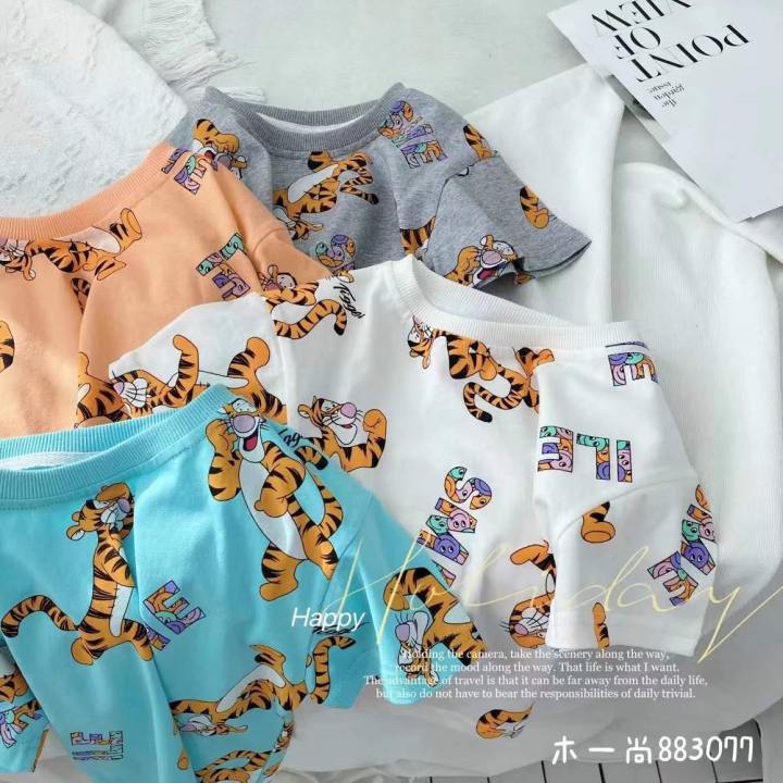 เสื้อยืดเด็ก-เสื้อยืดลายเสือ-ทิกเกอร์-มีทั้งหมด-4-สี-5-ไซส์-90-130-รบกวนอ่านรายละเอียดให้ก่อนสั่งซื้อนะคะ