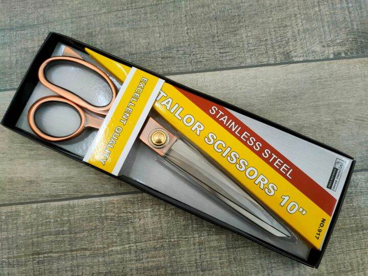 กรรไกร-กรรไกรตัดผ้า-สแตนเลส-เกรด-a-คมและทนทานสูง-tailor-scissors-10-rhino-brand-no-917-ขนาด-10-นิ้ว-ทำจากstainless-steel