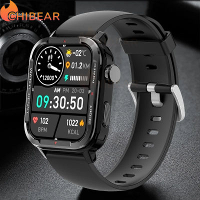 ใหม่2023 Smart Watch ผู้ชายกีฬาทหาร S mart W atch ชายนาฬิกาสมาร์ทสำหรับ Android iOS ติดตามการออกกำลังกายกลางแจ้งดูสมาร์ท G96