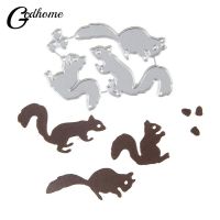 【YF】 Squirrel Acorn Metal Cuttting Dies Cut Die Scrapbooking Paper Craft Mold Blade Punch Stencil Template 62x43mm