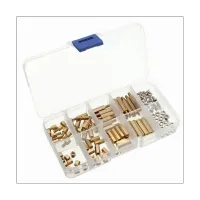 120PCS M3 Brass Pillar Set Hexagonal Brass Pillar Screw and Stud Set