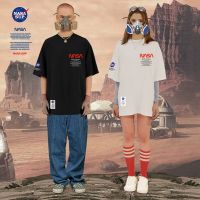 [ส่งของ]Nasa เสื้อยืด คอกลม ครึ่งแขน ผ้าฝ้ายแท้ ทรงหลวม สําหรับผู้ชาย