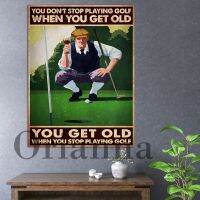 สร้างแรงบันดาลใจ You Don T Stop โปสเตอร์ Vintage Golf Clubs สำหรับ Modern HD พิมพ์ Golf Gift และ Home Wall Decor ใน Golf Art สำหรับพ่อและแฟนกีฬา