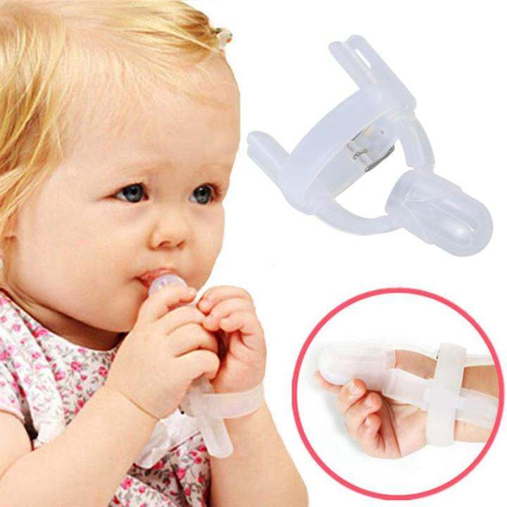 Baby Finger Protector Silicone Baby Nipple Thumb Sucking Stop Finger