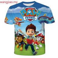 summer 3D Print New PAW PATROL Casual Anime Clothing Children T-Shirt Boys Girls Short Sleeve Baby Tops Toddler Kids Clothes