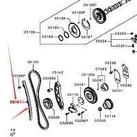 KOWZE 1140A083 Timing Chain คู่มือด้านข้างหลวม Fit สำหรับ Mitsubishi L200 Triton Strada Pajero Montero 4N15 2.4D 4N14 2015-2019