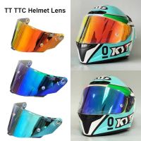 KYT TT Tentu Helm Sepeda Motor, Lensa Visor Helm Wajah Penuh Sesoris Kaca Depan Antit UV Capacete TTC VESC-8