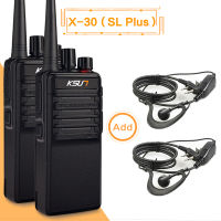 เครื่องส่งรับวิทยุ2ชิ้นรวมวิทยุสื่อสาร Uhf วิทยุสองทางแบบพกพาอุปกรณ์ไร้สายสถานีรับสัญญาณ Ksun X30 SL Plus