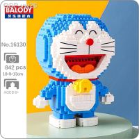 Qsv35 Balody อนิเมะโดราเอมอน16130 Gato Robão Carrinho Animo 3d Modelo Diy ขนาดเล็ก Blocos De Diamante Tijolos Brinquedo Construão Para Crianças Sem Caixa