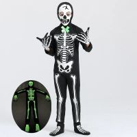 Halloween Cosplay Childrens Clothing Horror Game Skeleton Clothes Theme Prom Luminous Skeleton Clothes Performance Clothes