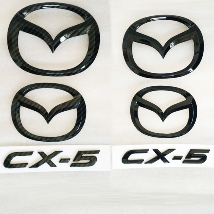 BALBAL 13-19 Mazda CX5 logo front grille logo trunk logo light black ...
