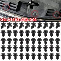 10mm 100Pcs Auto Car Bumper Clips Retainer Fastener Rivet Door Panel Fender Liner For Honda Accord Civic CRV HRV Pilot Odyssey