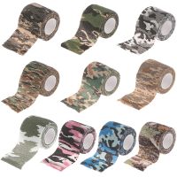 【LZ】▣  5 cm x 4.5 m camuflagem camo elastoplast adesivo bandagem envoltório estiramento auto aderente fita para pulso tornozelo fatias esportes segurança