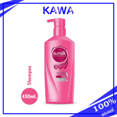 Sunsilk Shampoo 425 ml/Smooth&amp;Manageable ชมพู