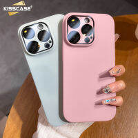 KISSCASE เคสแว่นตาดำน้ำฝ้าแบบบางหรูหราสำหรับ Iphone 14 Pro Max 14Plus เคสฮาร์ดพีซีกันกระแทกสีด้านทึบสำหรับ Iphone 13 12 Pro Max 13pro ป้องกันรอยขีดข่วนและป้องกันการฝาหลังลายนิ้วมือ