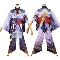 Homchee COS Game Genshin Impact Cosplay Costume Raiden Shogun Baal Outfits Raiden Mei Full Set Dress Wig Headwear For Genshin