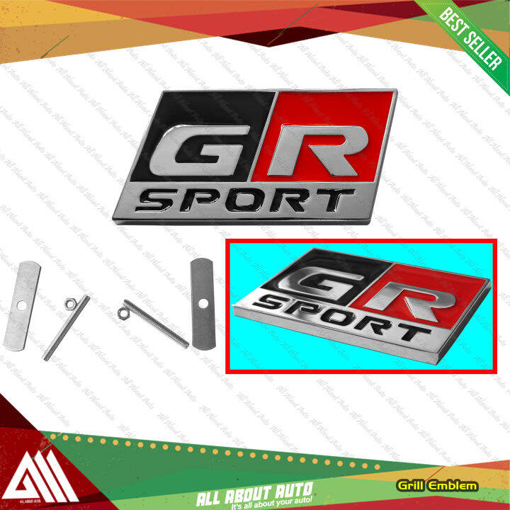 GR Sport Logo Front Grill Emblem Badge Lazada PH