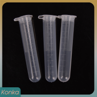 ✨ Konka 20pcs 10ml พลาสติก centrifuge Lab ทดสอบหลอด Vial ภาชนะตัวอย่างมีฝาปิด