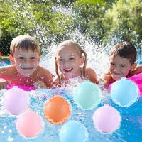 Reusable Water Balls Quick Fill Water Balloons Bomb Splash Balls Water Games Toys For Kids Balloon Bombs For Water Fight Balloons